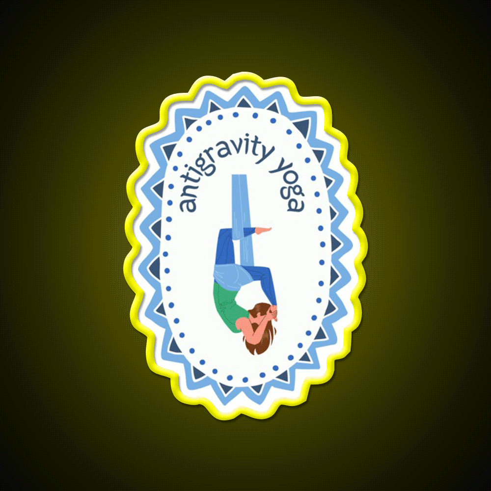 Antigravity Yoga Led Neon Sign For Wellness Space Rgb Color