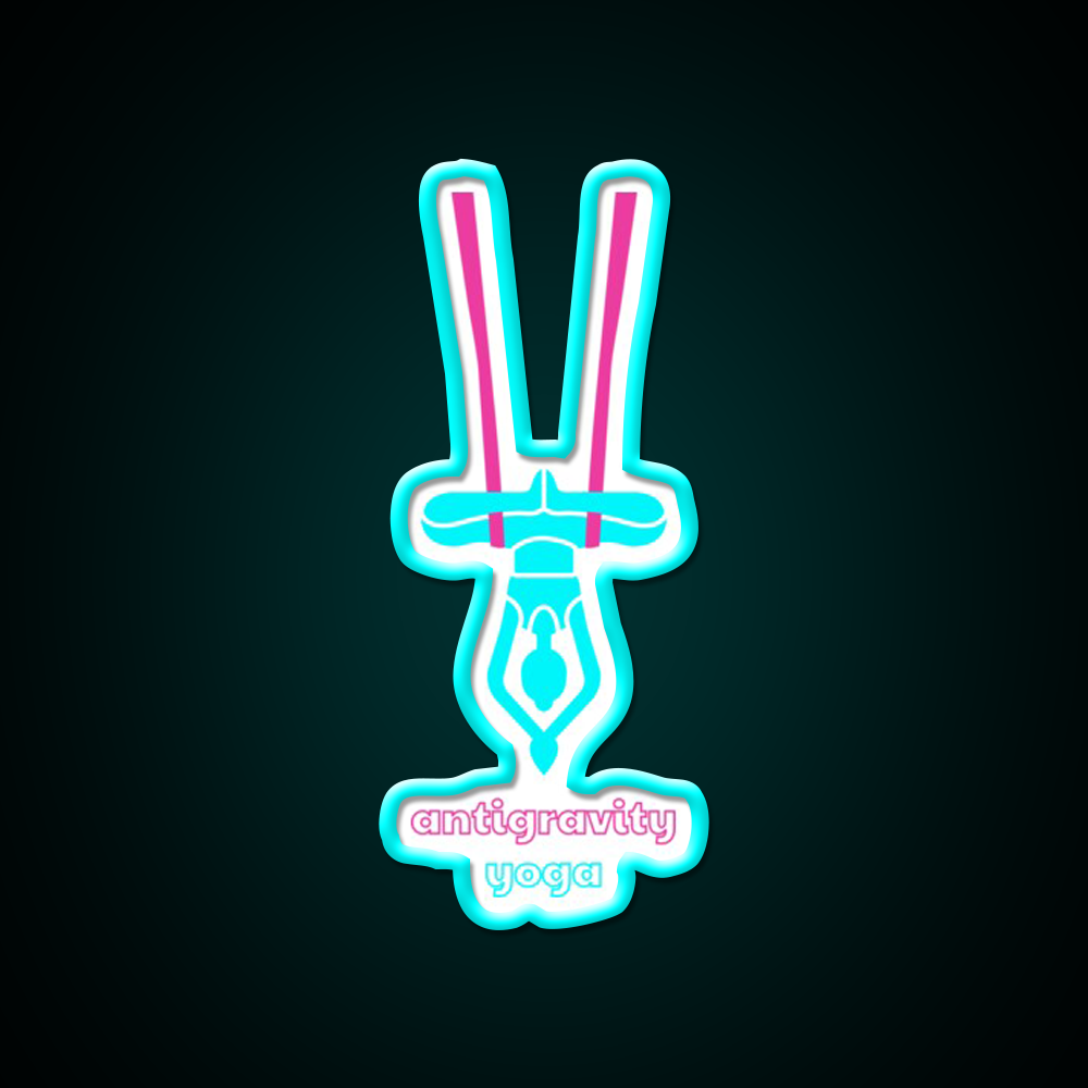 Antigravity Yoga Led Neon Sign For Wellness Space Yoga Studio Rgb Color