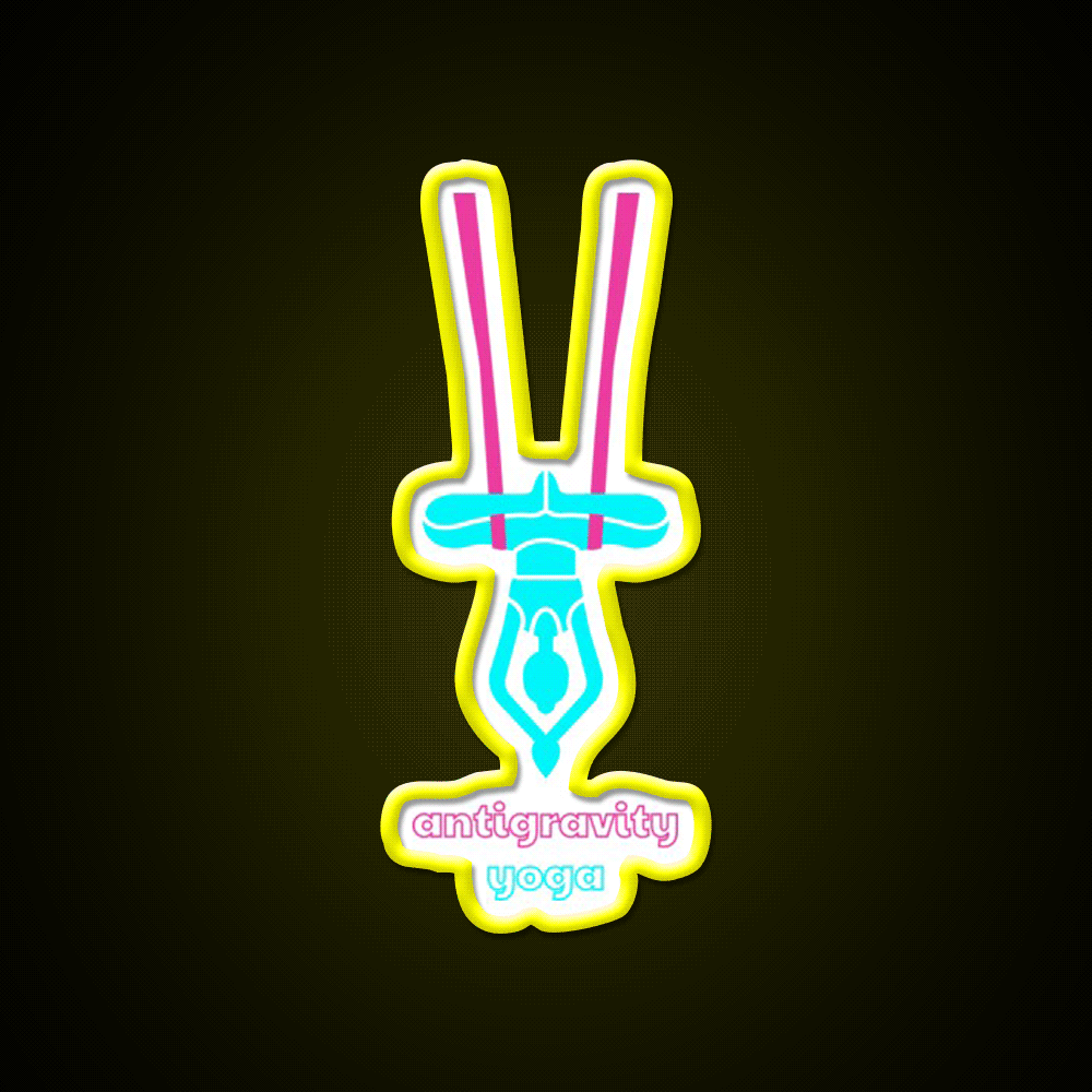 Antigravity Yoga Led Neon Sign For Wellness Space Yoga Studio Rgb Color
