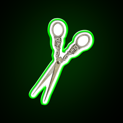 Antique Hair Scissors Barber Shop Haircut Led Neon Sign - LED neon sign view 8