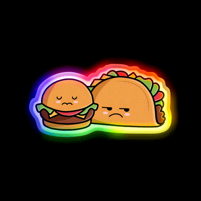 Antisocial Fast Food Led Neon Sign For Burger Place Rgb Color