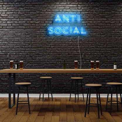Antisocial Led Neon Sign - Shineneon