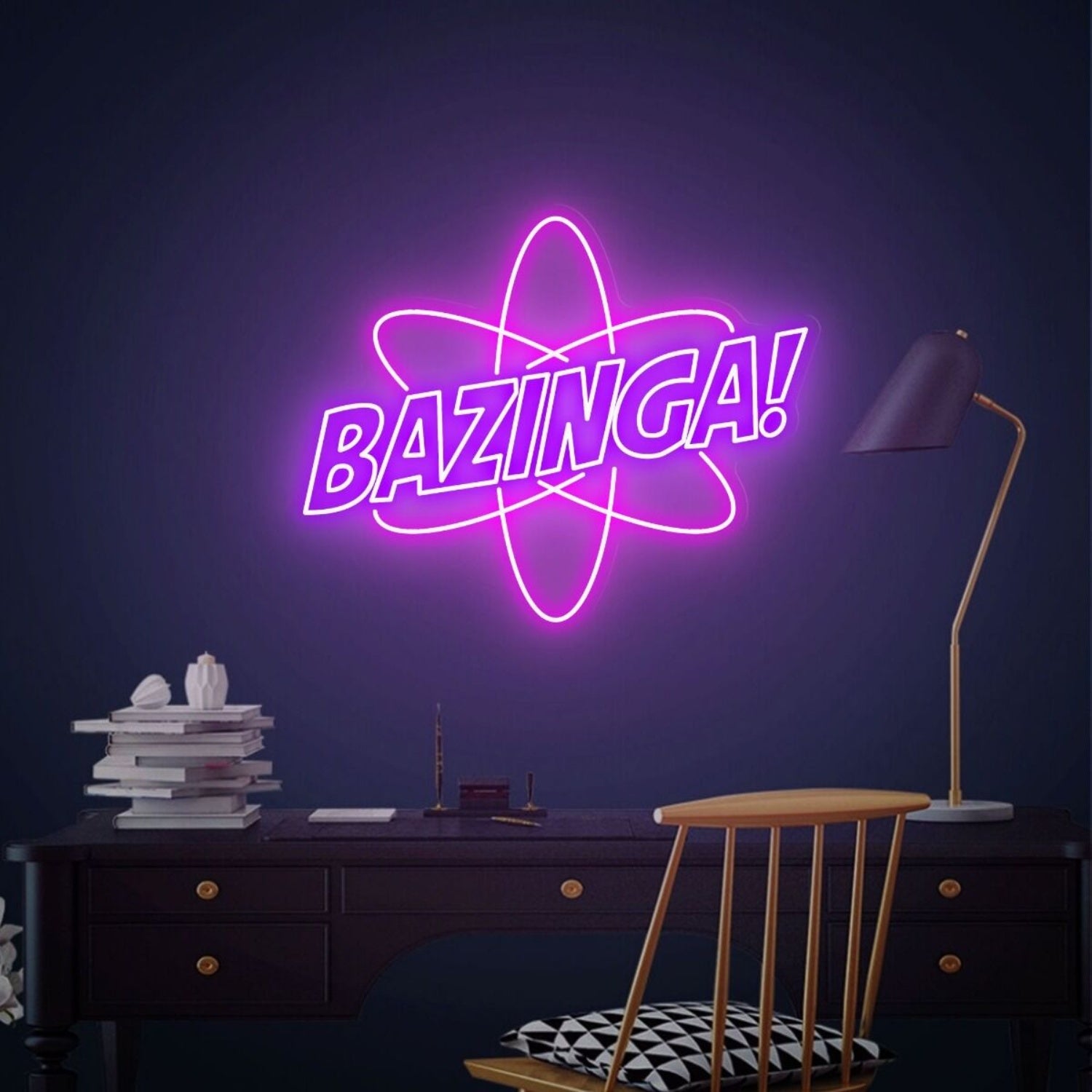 Any Room Or Celebration Bazinga Neon Sign For Bedroom Party | Shineneon