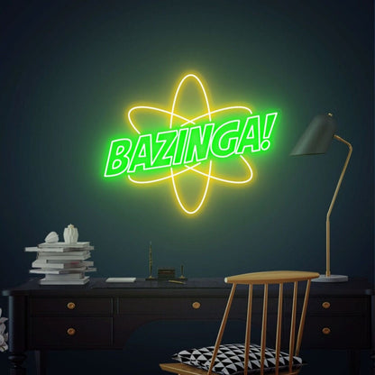 Any Room Or Celebration Bazinga Neon Sign For Bedroom Party | Shineneon