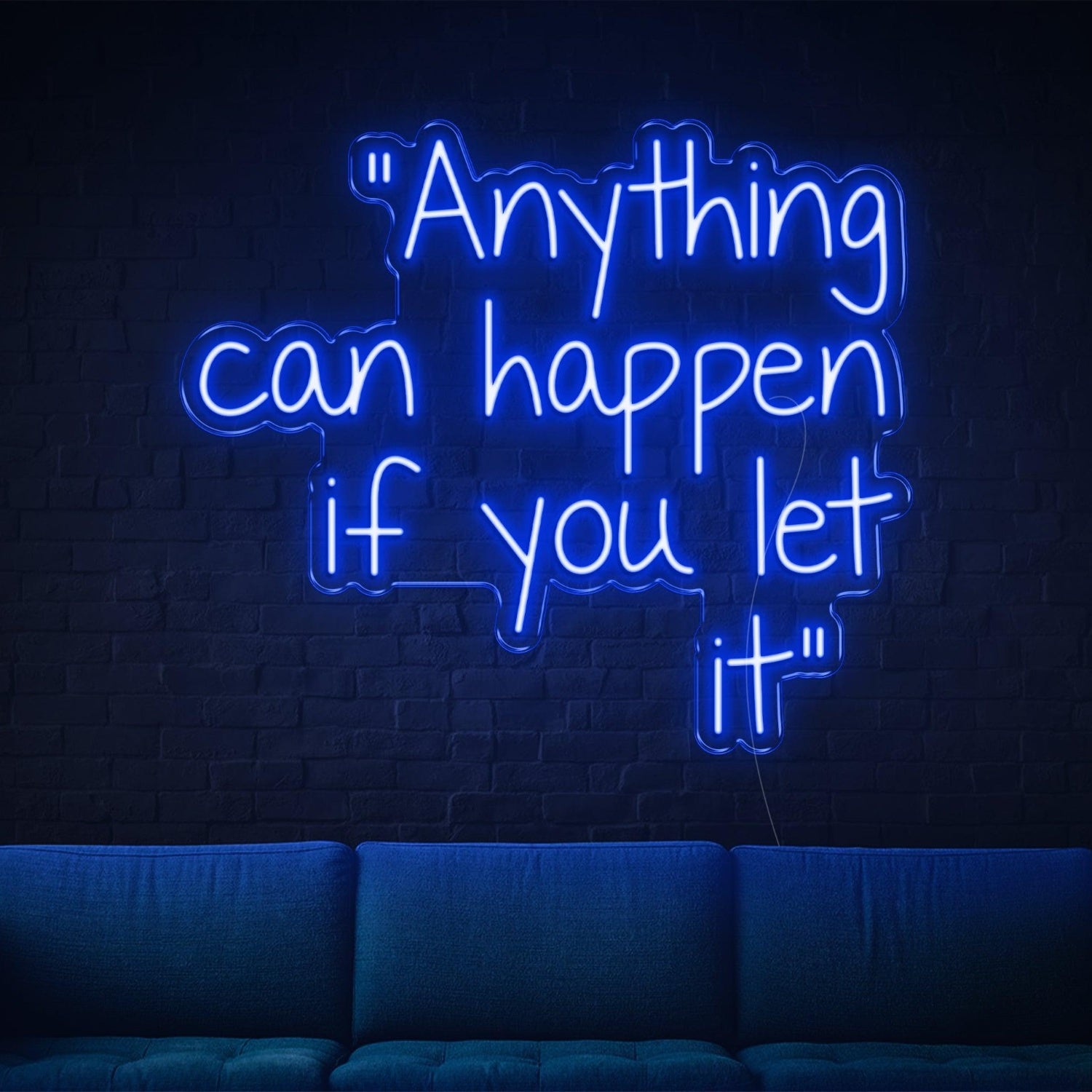Anything Can Happen Red Script Led Neon Sign For Indoor Wall Art Decor | Shineneon
