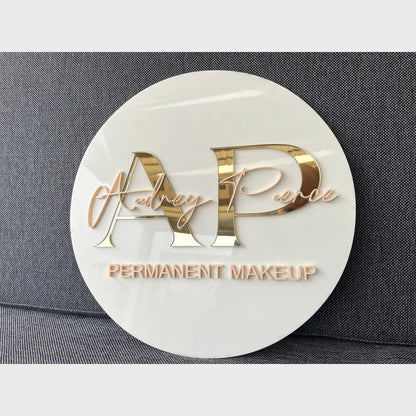 Ap Permanent Makeup Acrylic Business Logo Sign - Shineneon
