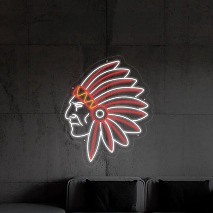 Apache Indian Led Neon Sign Fcultural And Whimsical Decor - Shineneon