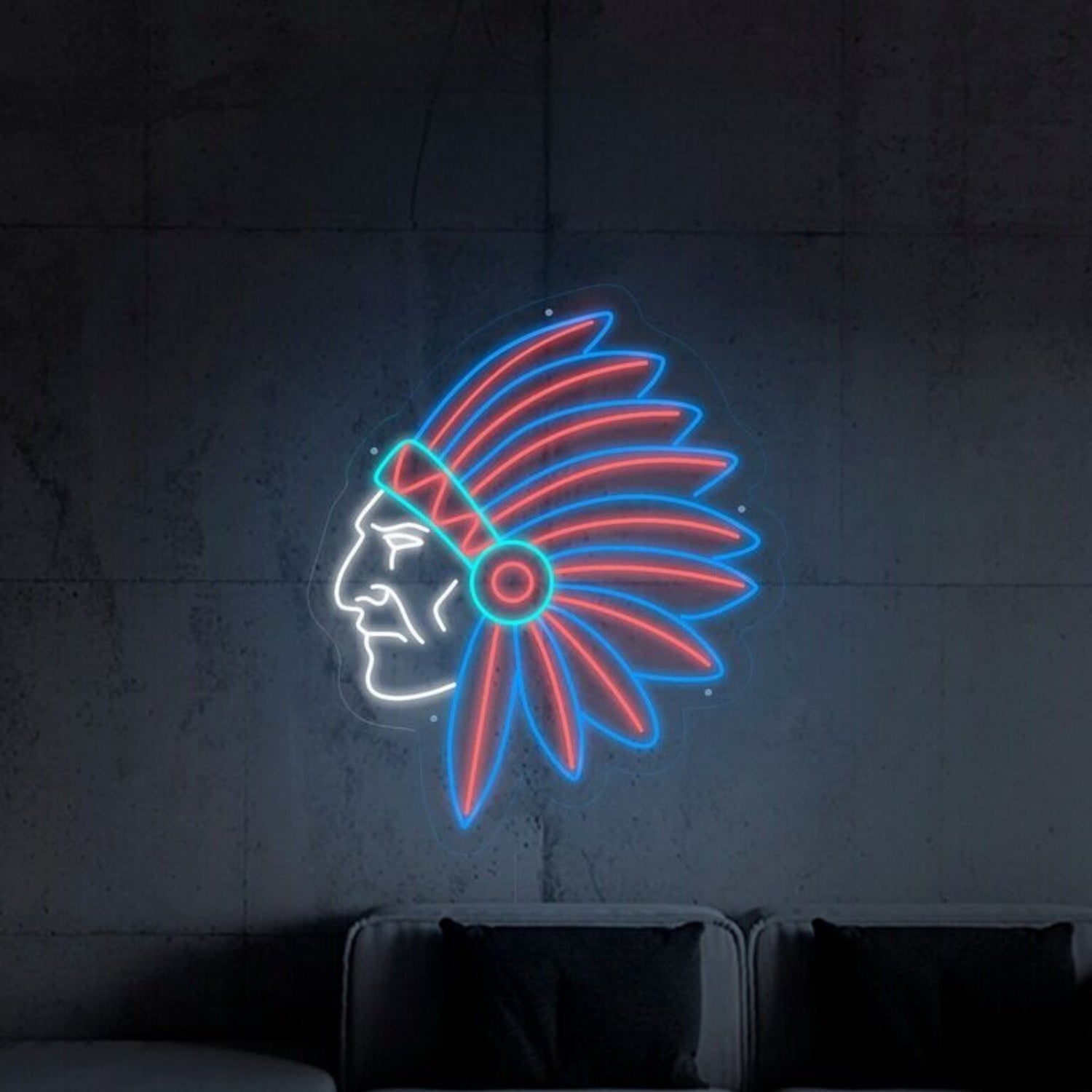 Apache Indian Led Neon Sign Fcultural And Whimsical Decor - Shineneon