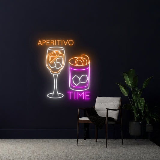 Aperitivo Time Led Sign