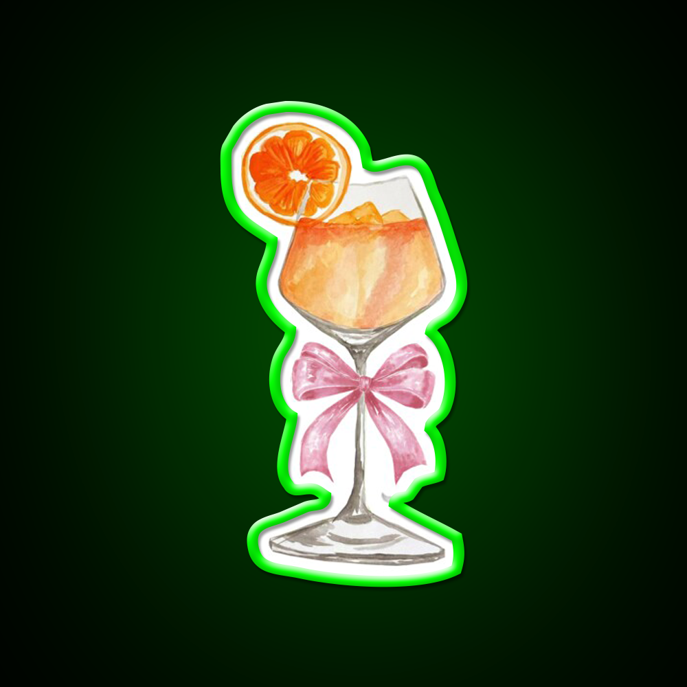 Aperol A Coquette Cocktail Bar Decor Led Neon Sign Rgb Color - LED neon sign view 8