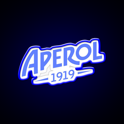Aperol Blue Logo Cocktail Bar Decor Led Neon Sign Rgb Color - LED neon sign view 5