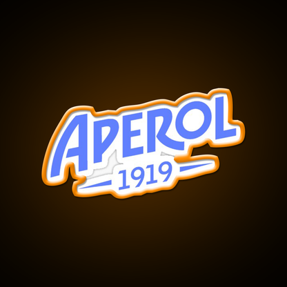 Aperol Blue Logo Cocktail Bar Decor Led Neon Sign Rgb Color - LED neon sign view 6