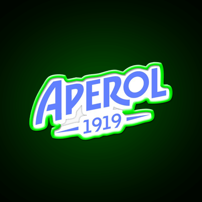 Aperol Blue Logo Cocktail Bar Decor Led Neon Sign Rgb Color - Shineneon