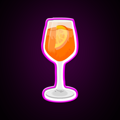 Aperol Spritz Art Design Cocktail Bar Decor Led Neon Sign Rgb Color - Shineneon
