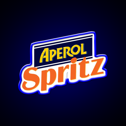 Aperol Spritz Bar Cocktail Bar Decor Led Neon Sign Rgb Color - Size and dimension reference