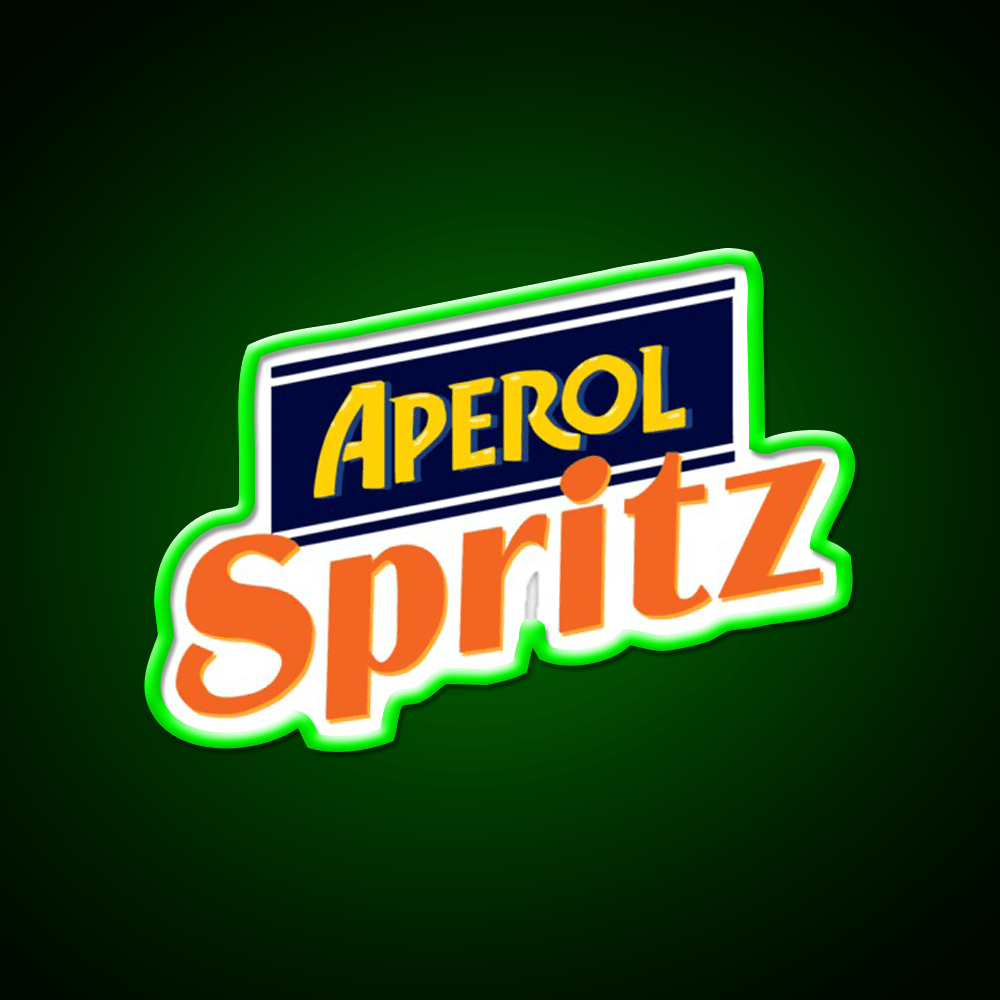 Aperol Spritz Bar Cocktail Bar Decor Led Neon Sign Rgb Color - Shineneon