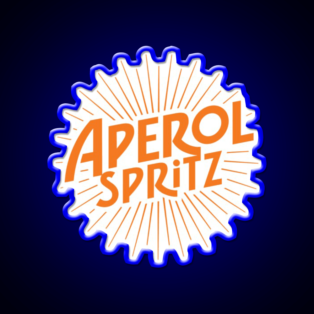 Aperol Spritz Beer Cocktail Bar Decor Led Neon Sign Rgb Color - Shineneon