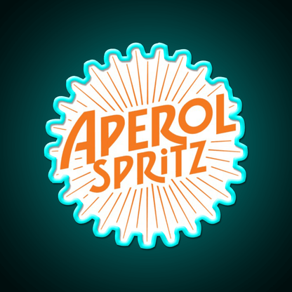 Aperol Spritz Beer Cocktail Bar Decor Led Neon Sign Rgb Color - Shineneon