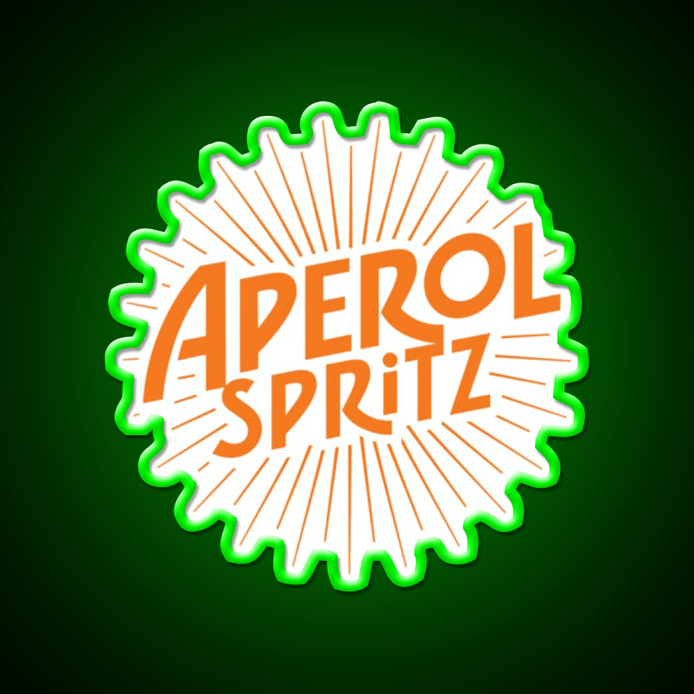 Aperol Spritz Beer Cocktail Bar Decor Led Neon Sign Rgb Color - Shineneon