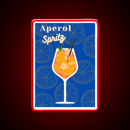 Aperol Spritz Blue Cocktail Bar Decor Led Neon Sign Rgb Color - LED neon sign view 10