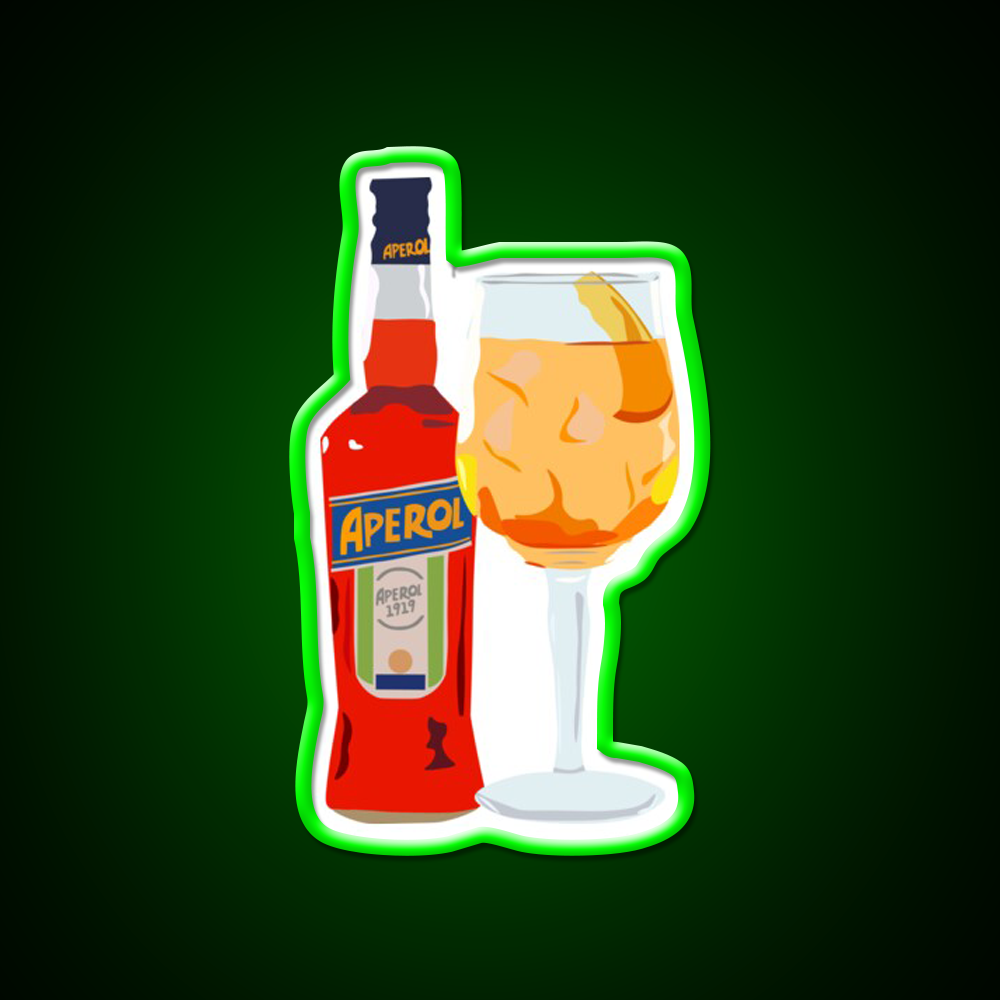 Aperol Spritz Cocktail Bar Decor Led Neon Sign Neon Party Sign Rgb Color - LED neon sign view 8