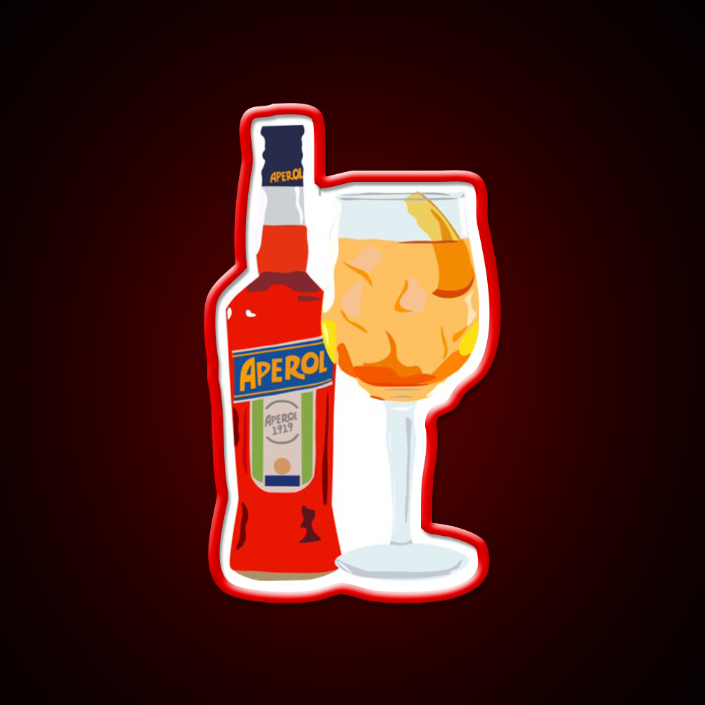 Aperol Spritz Cocktail Bar Decor Led Neon Sign Neon Party Sign Rgb Color - LED neon sign view 10