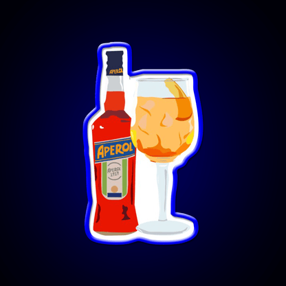 Aperol Spritz Cocktail Bar Decor Led Neon Sign Neon Party Sign Rgb Color - Shineneon