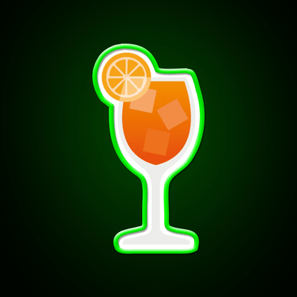 Aperol Spritz Cocktail Bar Decor Led Neon Sign Wall Art Neon Sign Rgb Color - Shineneon