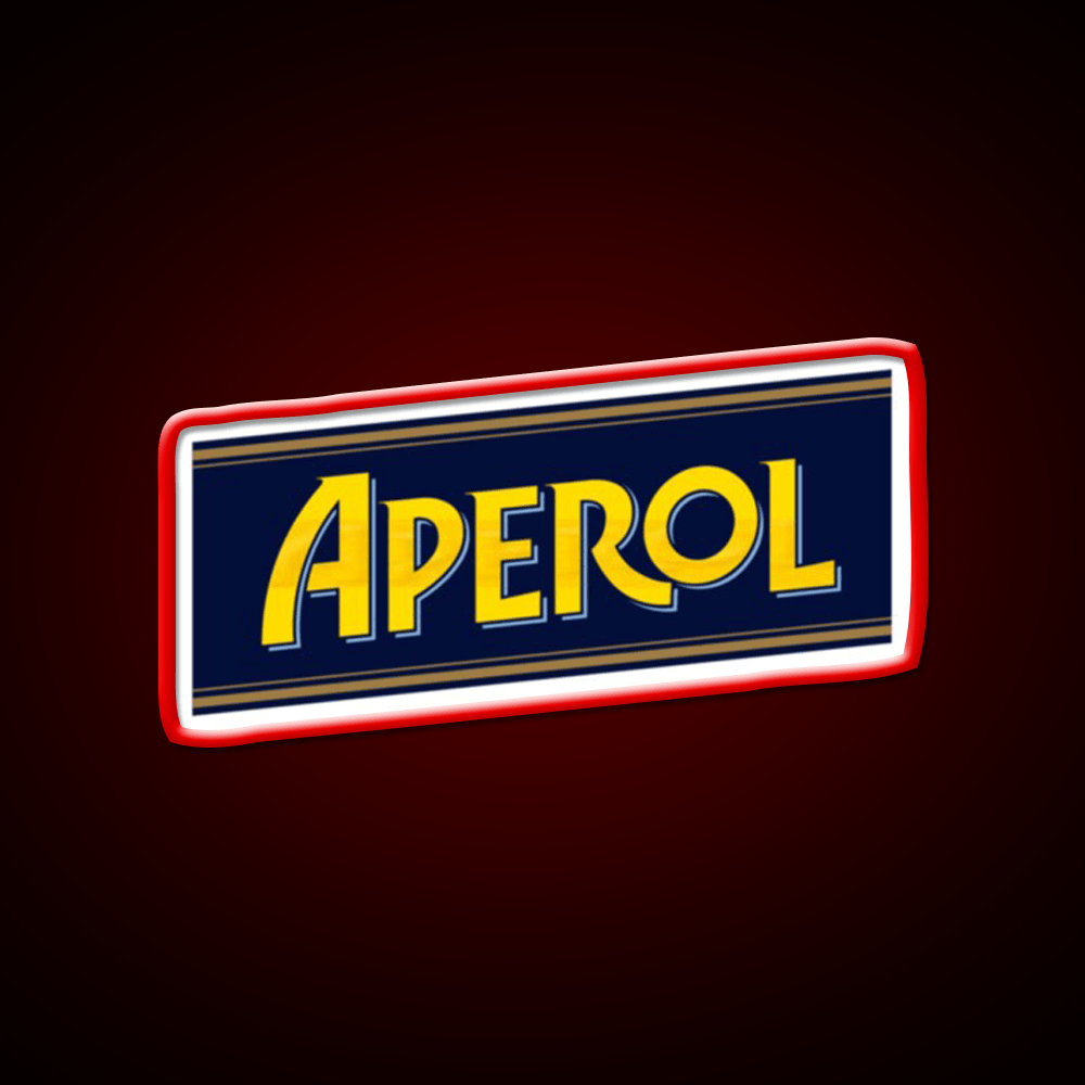 Aperol Spritz Cocktail Bar Decor Led Neon Sign Wall Art Rgb Color - Shineneon