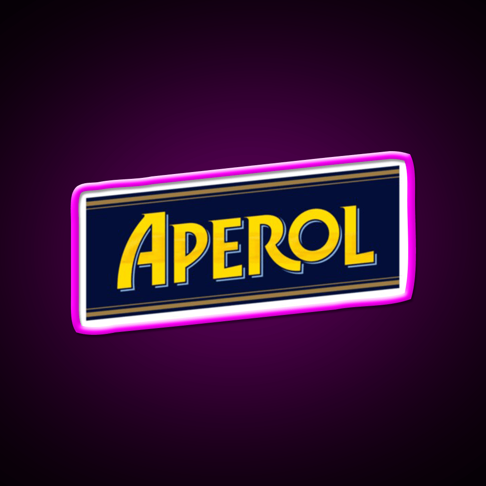Aperol Spritz Cocktail Bar Decor Led Neon Sign Wall Art Rgb Color - Shineneon