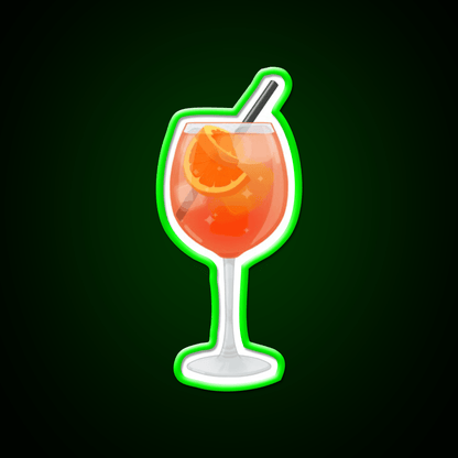 Aperol Spritz Cocktail Cup Cocktail Bar Decor Led Neon Sign Rgb Color - Shineneon