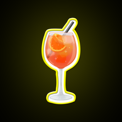 Aperol Spritz Cocktail Cup Cocktail Bar Decor Led Neon Sign Rgb Color - LED neon sign view 7