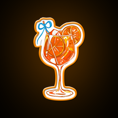 Aperol Spritz Cocktail Design Cocktail Bar Decor Led Neon Sign Rgb Color - LED neon sign view 6