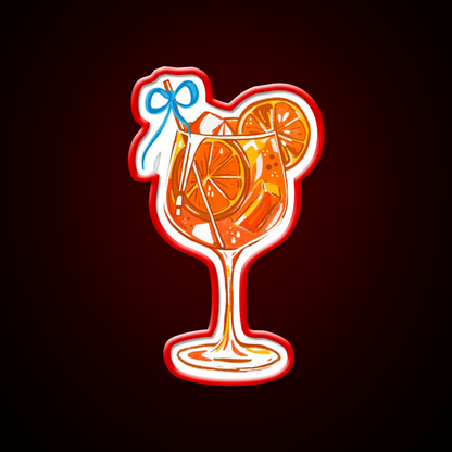 Aperol Spritz Cocktail Design Cocktail Bar Decor Led Neon Sign Rgb Color - LED neon sign view 10