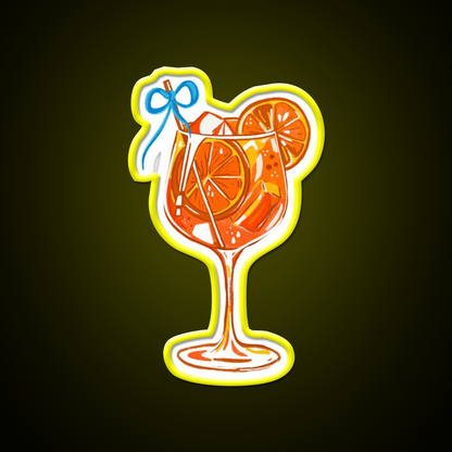 Aperol Spritz Cocktail Design Cocktail Bar Decor Led Neon Sign Rgb Color - LED neon sign view 7
