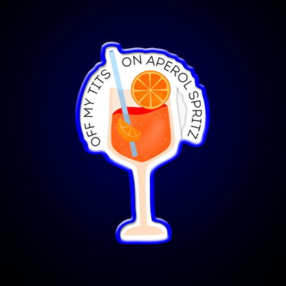 Aperol Spritz Drink Cocktail Bar Decor Led Neon Sign Rgb Color - LED neon sign view 5