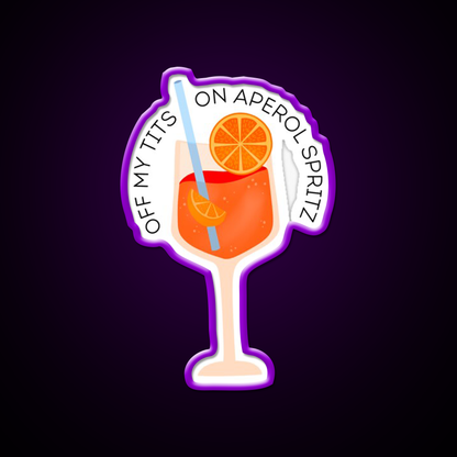 Aperol Spritz Drink Cocktail Bar Decor Led Neon Sign Rgb Color - LED neon sign view 9
