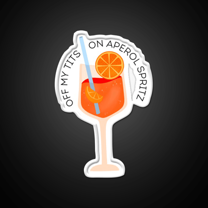 Aperol Spritz Drink Cocktail Bar Decor Led Neon Sign Rgb Color - Shineneon