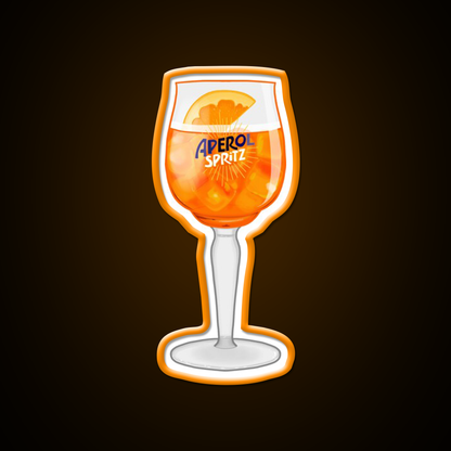 Aperol Spritz In A Glass Cocktail Bar Decor Led Neon Sign Rgb Color - LED neon sign view 6