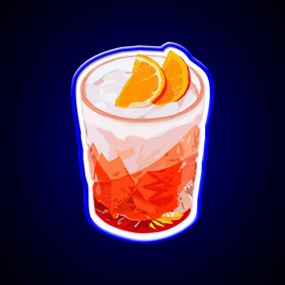 Aperol Spritz In A Glass Drink Cocktail Bar Decor Led Neon Sign Rgb Color - LED neon sign view 5