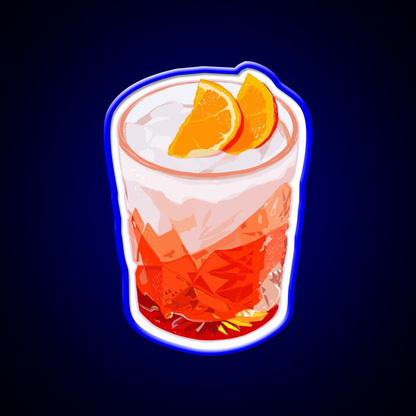 Aperol Spritz In A Glass Drink Cocktail Bar Decor Led Neon Sign Rgb Color - LED neon sign view 5