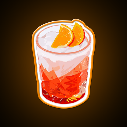 Aperol Spritz In A Glass Drink Cocktail Bar Decor Led Neon Sign Rgb Color - LED neon sign view 6
