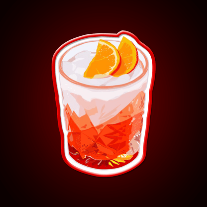 Aperol Spritz In A Glass Drink Cocktail Bar Decor Led Neon Sign Rgb Color - Shineneon