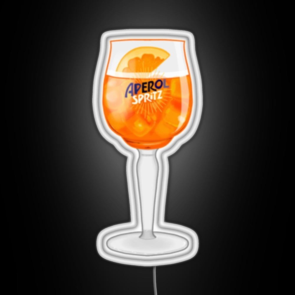 Aperol Spritz In A Glass Rgb Neon Sign - Shineneon