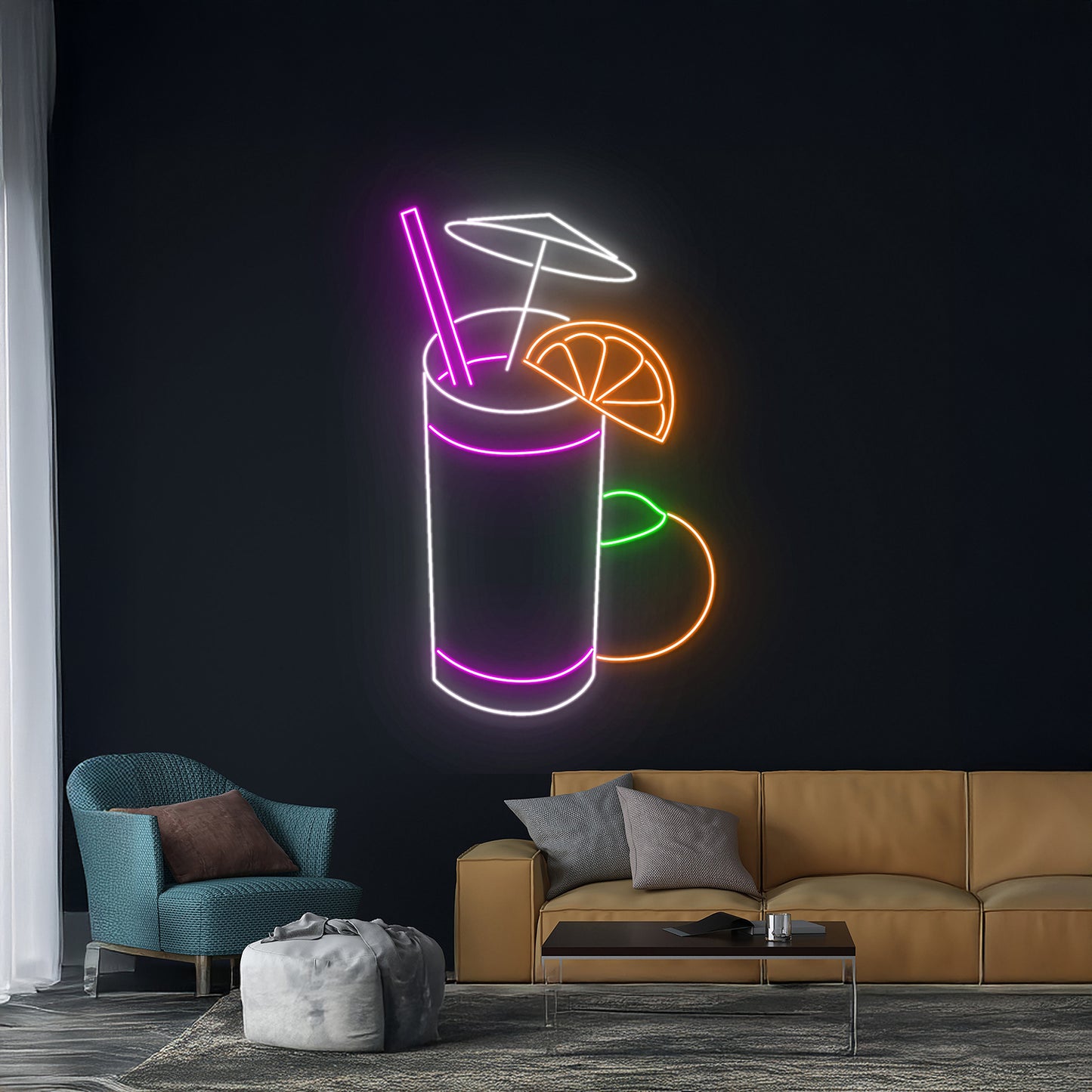 Aperol Spritz Led Sign Cocktail Room Wall Decor