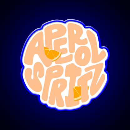 Aperol Spritz Orange Cocktail Bar Decor Led Neon Sign Rgb Color - LED neon sign view 5