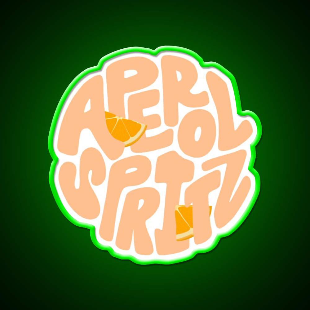 Aperol Spritz Orange Cocktail Bar Decor Led Neon Sign Rgb Color - LED neon sign view 8
