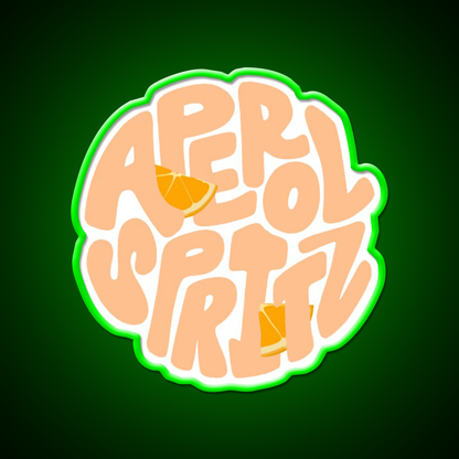 Aperol Spritz Orange Cocktail Bar Decor Led Neon Sign Rgb Color - LED neon sign view 8