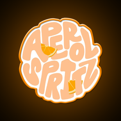 Aperol Spritz Orange Cocktail Bar Decor Led Neon Sign Rgb Color - LED neon sign view 6