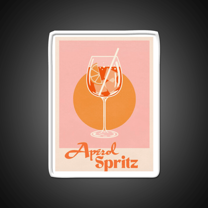 Aperol Spritz Print Cocktail Bar Decor Led Neon Sign Rgb Color - Shineneon